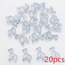 20 chiếc/gói Mặt dây chuyền hình hươu cao cổ bằng thủy tinh có lỗ ở giữa, kích thước 12*16mm, phụ kiện trang sức DIY hình động vật dễ thương, thích hợp làm móc khóa, trang trí xe hơi, dây đeo điện thoại. - Hươu cao cổ 12*16mm - Xem 16