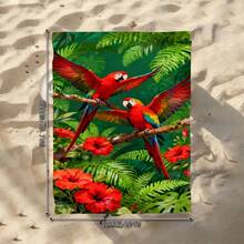 1pc Parrot Beach Towel, Super Soft Microfiber Extra Large Beach Blanket, Super Absorbent Bath Towel, Suitable For Travel, Swimming Pool, Diving, Surfing, Yoga, Camping, Available In Multiple Sizes, Beach Accessories For Beach, Pool, Travel, Camping, Yoga - Birds - View 12