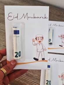Bộ 5 hộp đựng tiền mừng Eid Al-Adha, thiệp chúc mừng Ramadan Kareem Eid Al-Fitr kèm túi trong suốt tự làm, phong bì đựng tiền sáng tạo cho trẻ em và gia đình, quà tặng Hồi giáo Hadiya & Tawziat (không bao gồm tiền mặt), Eid Mubarak, quà tặng Ramadan, hộp đựng Eid Al-Fitra, Tawziat Eid, Hajj Mabrur, văn phòng phẩm Hồi giáo, hộp đựng thẻ tiền. - Nhiều màu - Xem 10