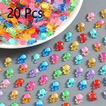 100pcs Glow In The Dark Mini Resin Sea Turtle Figurines - UV Activated Luminous, Multi-Color (Pink/Green/Blue/Purple) Small Turtles, Suitable For DIY Crafts, Jewelry Making, Party Decor, Glow Party Favors And Ocean Themed Collections. (Assorted Styles And Colors, 5pcs Random Option) - Multicolor - View 12