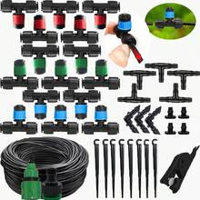 4/7毫米毛细管自动滴灌套件，园艺喷雾灌溉快速插入式加湿器，塑料材质，适用于草坪、草坪自动滴灌系统、盆栽温室 - 灌溉套裝 - 查看 2