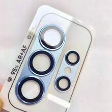 Galaxy S26/S26 Ultra/S26 Plus Rear Camera Metal Frame Tempered Glass Protective Case, Anti-Scratch, Bubble-Free, Full Coverage, High Definition - Black - View 10