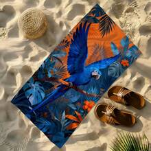 1pc Parrot Beach Towel, Super Soft Microfiber Extra Large Beach Blanket, Super Absorbent Bath Towel, Suitable For Travel, Swimming Pool, Diving, Surfing, Yoga, Camping, Available In Multiple Sizes, Beach Accessories For Beach, Pool, Travel, Camping, Yoga - Birds - View 36