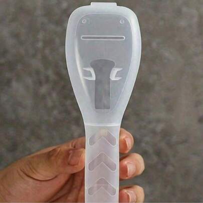 1pc Plastic Travel Razor Case Outdoor Camping Business Trip Portable Razor Holder Container Storage Shaving Box (Not Include Shaver)