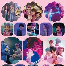 Hasbro Set de 12 pegatinas de grupos de chicas y bandas de chicos K-POP, calcomanías DIY - Multicolor - Ver 8