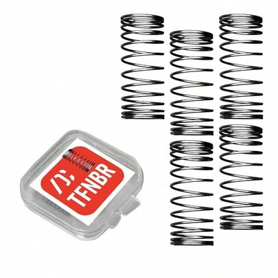 5 Pack Stainless Steel Compression Springs, 0.5mm Wire* 5mm OD* 25mm Length, High - Strength Mechanical Spring For DIY, Repair, Electronics, Hardware Projects