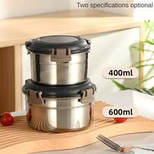 10/8/6/4/3/2/1 Pcs Set Stainless Steel Bento Boxes, Kitchen Fridge Food Storage Containers, School Lunch Boxes, Food Preservation Boxes, Fruit Salad Containers, Outdoor Picnic Food Storage Boxes, Cereal Containers, Leak-Proof Lunch Boxes, Suitable For Lunch, Kitchen Meat, Kimchi, Fruits And Vegetables Preservation - Silver - View 11