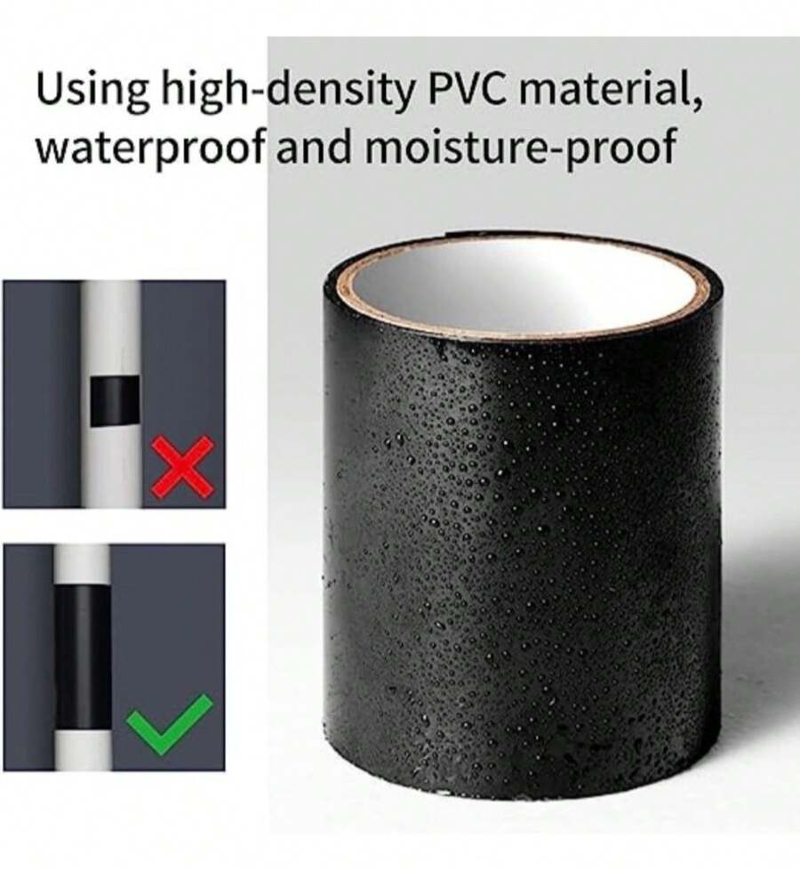 Cinta impermeable ultra resistente para reparaciones rápidas y seguras que sella fugas al instante en casa, exteriores y cualquier superficie. - A - Ver 1