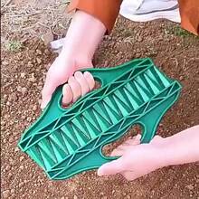 1/2 Sets Durable Plastic Manual Seed Planter, 12-Hole Quick Seeding, Waterproof Planting Assistant, Efficient Gardening Tool - Green - View 9