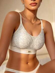 Temptuelle 1 件装无钢圈无缝背部美体小胸增强无痕女士内衣文胸 - 白色 - 查看 6