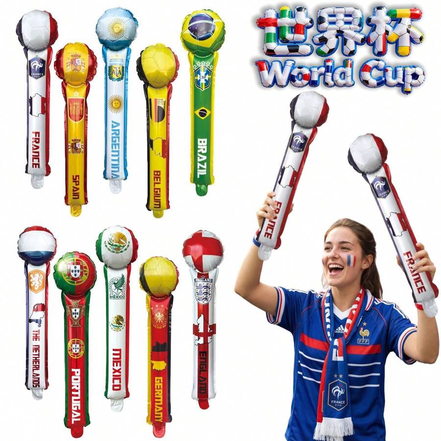 2026 US-Canada-Mexico World Cup Inflatable Cheer Sticks For Football ...