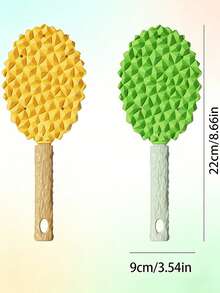 宠物榴莲按摩梳，猫毛去除梳，漂浮式梳子，猫毛清洁器，刷毛梳，多功能刮毛器 - 查看 2
