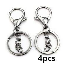4pcs Keychain Ring With Lobster Clasp Hooks Key Rngs DIY Keychains Jewelry Making Accessories Findings - Keychain Clasp Hooks Rings - View 23