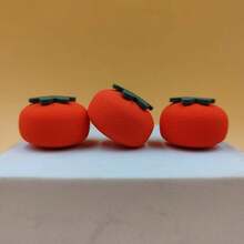 10pcs/Pack Soft & Skin-Friendly Persimmon Makeup Sponges - Burnt Orange - View 1