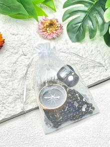Muslim Festival Gift Set - Crescent Moon & Star Beaded Ring, Handmade Glass Rosary Beads - Moon and Star Combination - View 5