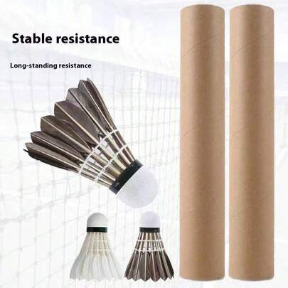 1 pezzo Palline da badminton in piuma d'oca resistenti al vento, nere, per apprendimento, intrattenimento, allenamento e competizione, con testa in schiuma di alta qualità