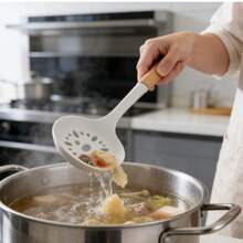 The White Silicone Kitchenware Nine-Piece Set (Including Soup Spoons, Spatulas, Pasta Spoons, Scrapers, Etc.) Is Heat-Resistant, Anti-Slip And Has A Non-Stick Coating. It Is Suitable For Operations Such As Stir-Frying, Serving, Mixing And Brushing. - Multicolor - View 15