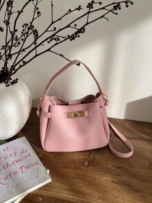 Túi xách cao cấp, tinh tế và đa năng cho mùa mới 2026, phù hợp sử dụng hàng ngày, túi đeo chéo và đeo vai dành cho nữ với thiết kế mẹ và con gái. - Hồng - Xem 7