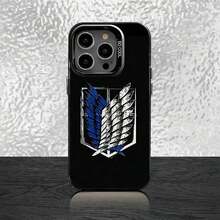 A-Attack On T-Titan Mikasa Phone Case Compatible With  16,15,14,13,12,11,Pro,XS,Max,Plus,Mini,SE Black Candy Matte Shockproof Cover, Cover Compatible With  17 Pro Max Case,  17 Pro Case,  17 Case,  16 Pro Max Case - Durchscheinend Schwarz 2 - Übersicht 7