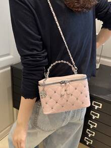 2026 New Arrival Wholesale Unique High-Quality Makeup Case Box, Mini Lipstick Bag, Shoulder Crossbody Bag For Women - Pink - View 8