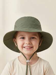 1-3Y3-6Y6-10Y Kids' Bucket Hat Summer Outdoor Sun Protection UV-Blocking Mesh Breathable Quick-Dry Sun Hat Beach Hat - 1PC - View 22