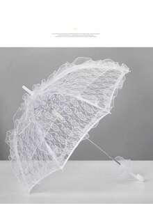 Ô che nắng cưới thủ công, ô che nắng ren kiểu phương Tây, ô che nắng dùng làm đạo cụ khiêu vũ, ô che nắng cho studio chụp ảnh cưới. - Nhiều màu - Xem 4