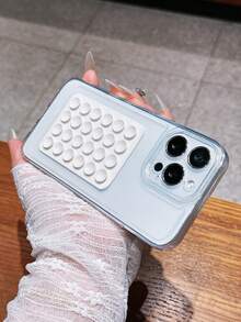 Bộ 2 ốp lưng trong suốt chống sốc + đế hút chân không màu trắng dạng gel tự lắp ráp, phù hợp với 17 Pro Max/17 Pro/17/16 Pro Max/16 Pro/16/15 Pro Max/15 Pro/15/14 Pro Max/14 Pro/14/13 Pro/13/12/11, ốp bảo vệ XR, vỏ mềm bao phủ toàn diện, có thể dùng làm quà sinh nhật, quà cho gia đình, bạn bè, quà ngày lễ, quà cho bạn gái, bạn trai hoặc sử dụng cho bản thân. - trắng - Xem 5