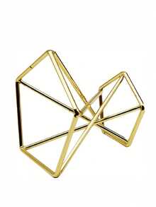 1pc Geometric Air Plant Stand, Metal Plant Holder, Planter Pot Decor - 1PC - View 10