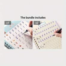 凹槽式练字本，适合反复练习书写，笔控训练本，初学者练字本，返校礼物 - 彩色 - 查看 9