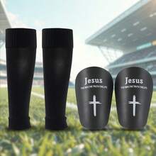 1 Set Racing Gear Set (Leg Sleeve + Leg Pad), High-Quality Knit, Effectively Wraps The Legs - Multicolor - View 10