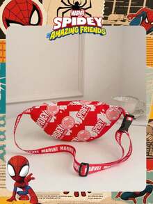 1 Pc Marvel Officially Licensed Spider-Man Pattern Fanny Pack,Multifunctional Sling Bag, Boys' Casual Crossbody Bag, Lightweight Adjustable Strap Chest Bag,Cartoon Coin Purse,Bum Bag, Ideal For Boy,Teens, Young Fans,Students, Perfect For Daily School Runs, Outdoor Play, Theme Park Visits, Holiday Trips, Sports ﻿ ﻿ - VHF52234-s - View 9