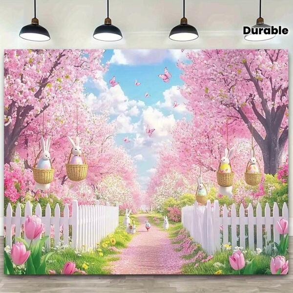 Happy Easter And Hope Banner, With Multifunctional Celebration Background And Various Colors, Is Used For Indoor And Outdoor Celebrations, Parties, Courtyards, Studios, Homes And Gardens.