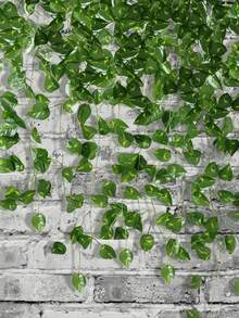 1/12/24pcs Silk Artificial Ivy Vine Leaves Garland Hanging Plant Wedding Floral Wreath Faux Flowers Potted Greenery Home Kitchen Garden Office Wall Decor Gift Birthday Graduation/Autumn Decoration Artificial Flowers/Tabletop Decor/Wedding Decoration - Pothos - View 3