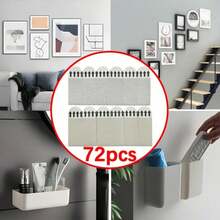 72pcs/36 Pairs Heavy Duty Nylon Picture Hanging Strips - Non-Damaging Adhesive Hangers, Suitable For Drywall, Great For Photos And Christmas Decor, Perfect For Christmas. No Drilling Picture Hanging Strips - Dual-Sided Removable Wall Hooks, Fit For Frames And Artworks, Water-Resistant Adhesive Mounting Tabs. Heavy Duty Hanging Strips, Frameless Hook Hangers, Frame Hook And Loop, Removable Hanging Strips, Damage-Free Hook And Loop. - Wall-friendly Removal - View 11