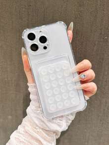 Bộ 2 ốp lưng chống sốc trong suốt mới kèm ngăn đựng thẻ + đế hút chân không trong suốt tự lắp ráp, phù hợp với 17 Pro Max/17 Pro/17/16 Pro Max/16 Pro/16/15 Pro Max/15 Pro/15/14 Pro Max/14 Pro/14/13 Pro/13/12/11, ốp bảo vệ XR, có thể dùng làm quà sinh nhật, quà cho gia đình, bạn bè, quà ngày lễ, quà cho bạn gái, bạn trai hoặc dùng cho bản thân. - Trong sáng - Xem 5