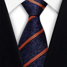 1 chiếc cà vạt nam bằng polyester in họa tiết retro, họa tiết hình học trừu tượng thủ công, phong cách đường phố hip-hop thường ngày, cà vạt dệt hoa nhỏ. - Nhiều màu - Xem 13