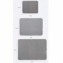 1pc Dual-Layer Thick EVA Cat Litter Mat, Washable Anti-Tracking Anti-Splash Cat Litter Box Mat, Cat Supplies - Grey - View 2