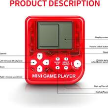 26-In-1 Mini Handheld Game Console, Multi-Color, Children's Video Game Party Favors, Kids Boys Birthday Game Machine Keychain, Game Party Gifts, Classroom Prizes - Multicolor - View 3