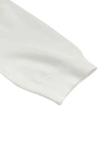 Elegant High Neck Half Sleeve Knit Sweater, Layering Half Sleeve Pullover White Summer - White - View 6