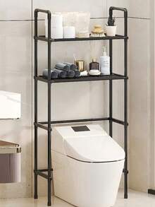 Bathroom Storage Rack, Independent Toilet And Vanity Storage Rack, Washing Machine Storage Rack, No Drilling Storage Rack, Multi-Function Movable Storage Rack For Home, Suitable For Back To School, Applicable To Home, Rental, And Dormitory Bathrooms For Storage And Organization - Multicolor - View 3