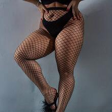 Fishnet Stockings 3-Pair Set 0-3XL, Plus Size Sexy Large Medium Small Mesh Tights For Fashion Party Date Holiday Outfits GQHZ - Màu đen - Bộ 3 đôi - Xem 3