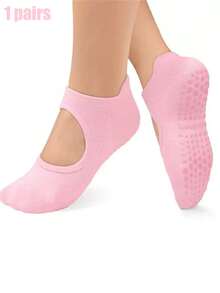 1/2/4/6/8 Pairs Breathable Mesh Yoga Pilates Non-Slip Socks, Ankle Socks For Women, Pure Cotton Sports Boat Socks - Multicolor - View 15