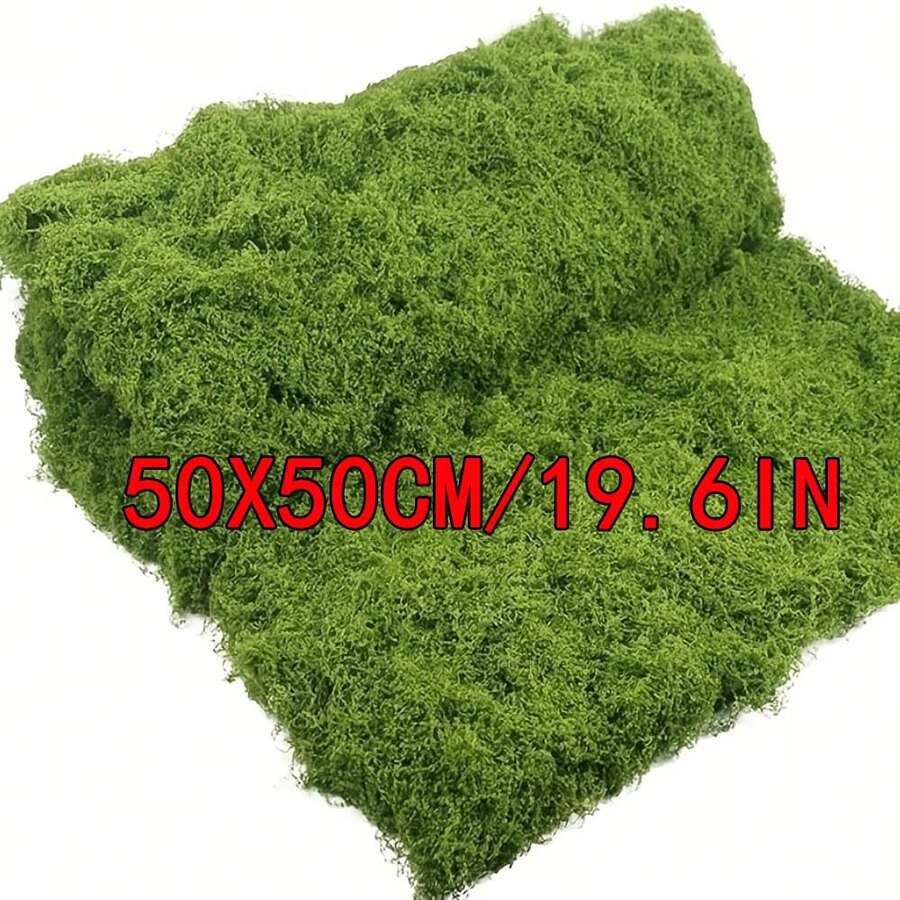 100克人造苔藓，适合DIY手工和家居装饰 - 逼真的绿色植物草，非常适合微缩景观、婚礼装饰、人造苔藓绳、仿真苔藓、室内植物装饰、室内绿色苔藓、室内艺术景观装饰、园艺装饰、DIY手工苔藓、桌面装饰苔藓、童话花园婚礼装饰，可塑性强，圣诞节假日礼物