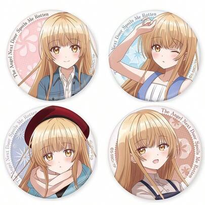 2026 New "Regarding My Reincarnation As A Vending Machine After Being Dumped By My Neighbor's Angel" Shiina Mayuki Badge - Perfect Gift, Birthday Gift, Ideal Gift, Surprise Gift, Holiday Gift, Couple Gift, Halloween Gift, Christmas Gift, Gamer Gift