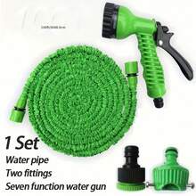 Upgraded High Pressure Expandable Magic Water Hose With 7-Function Powerful Spray Gun, Auto-Retractable, Tangle-Free Design, Suitable For Car Washing And Gardening - View 6