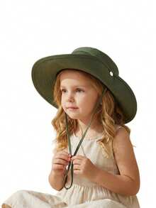 1-3岁/3-6岁/6-10岁儿童夏季遮阳帽，防紫外线沙滩帽，透气户外玩耍渔夫帽，男女通用 - 1PC - 查看 10