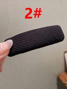 1-5个装女士卡其色侧夹式一体发夹，适合日常休闲佩戴，发卡，配饰 - 咖啡 - 查看 14
