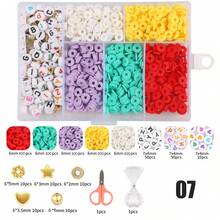 1620 Pcs Clay Beads, String Beads For Jewelry Making, Heishi String Friendship Bracelet Making Set With Pendant Letter Gold Beads, Lady Party Birthday Gift (6mm) - Multicolor - View 7