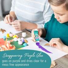 Purple Glue Sticks For Kids, Stick Glue Bulk Classroom 12 Count, 0.32 Ounce All Purpose, Washable For Kids School And Home Use - 12 - View 5