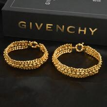 Vòng tay hạt đồng mạ vàng 18K, dài 7-8 inch, thiết kế khóa kiểu hàng hải, thanh lịch và phù hợp cho phụ nữ đeo hàng ngày, dự tiệc và các buổi liên hoan. - Vàng - Xem 5